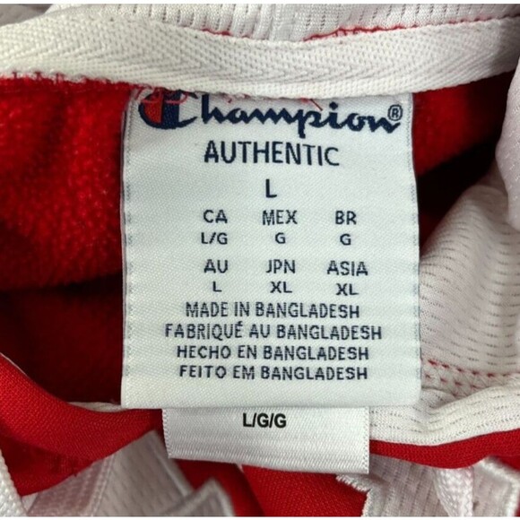 Utah Utes Hoodie Sweatshirt Champion Men's Large Pull Over Red Kangaroo Pocket - Picture 4 of 10